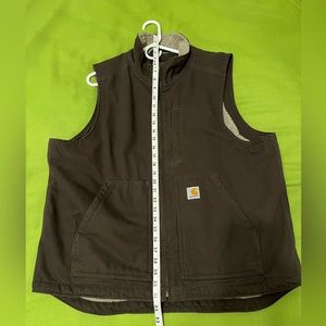 Carhartt Sherpa lined vest.